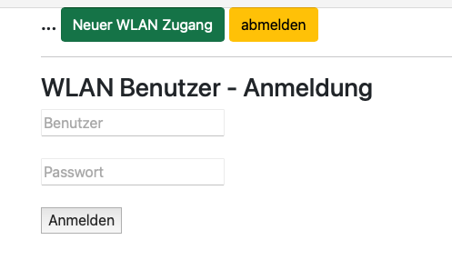 WLAN Auswahl