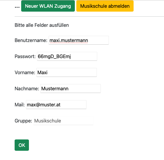 WLAN Auswahl