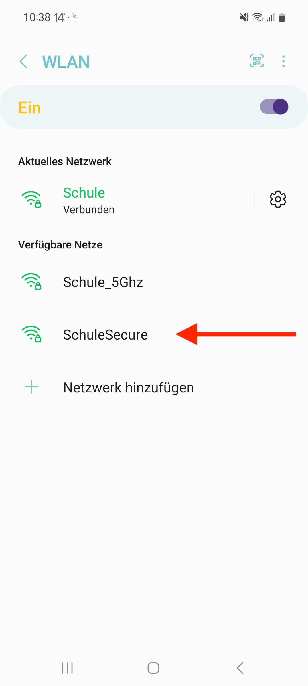 WLAN Auswahl